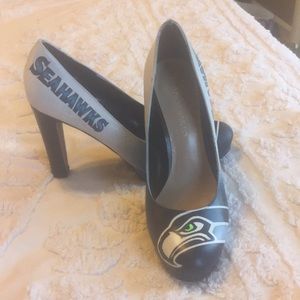 Franco Sarto Seattle Seahawks airbrushed heels